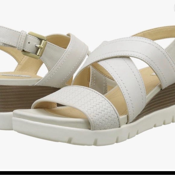 New in Box Geox Respira Marykarmenplus1 off white sandal 40 eu 10 us - Picture 3 of 9